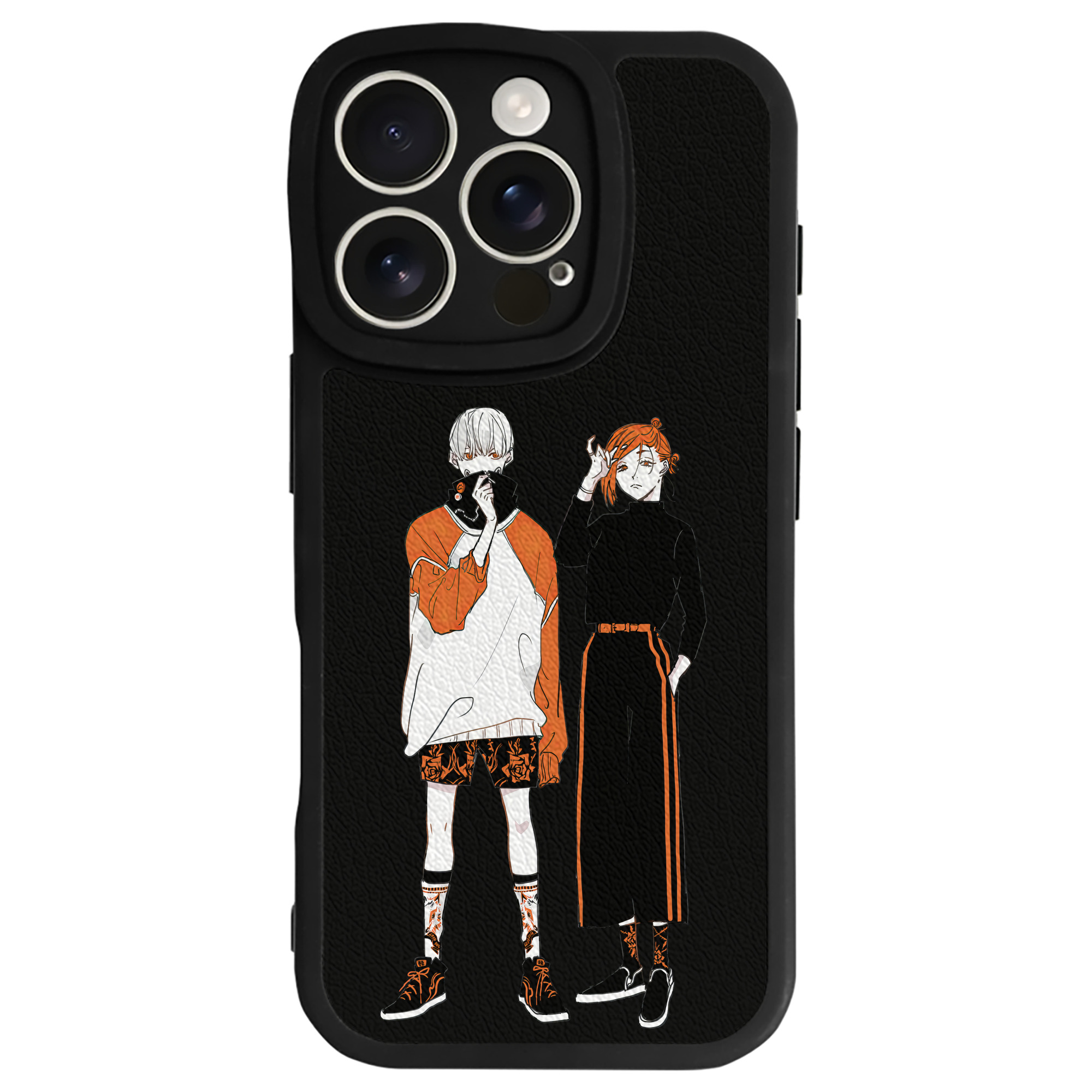 （画像用） 呪術廻戦 Jujutsu Kaisen 【iPhone 16シリーズ対応】シリコンスマホケース（レザー調） 材質：シリコン